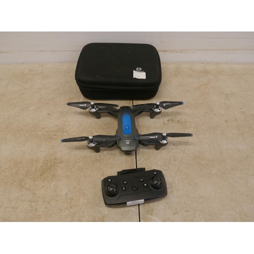 5051 - A DEERC drone with remote and replacement parts - with carry case