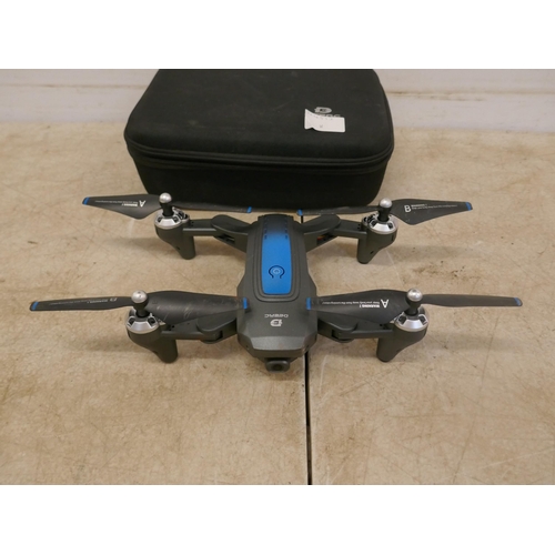 5051 - A DEERC drone with remote and replacement parts - with carry case