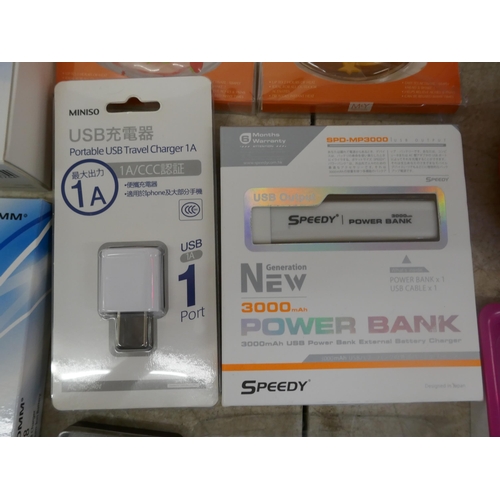 5053 - A quantity of electrical items including power banks, Wi-Fi extender, phone holder, etc