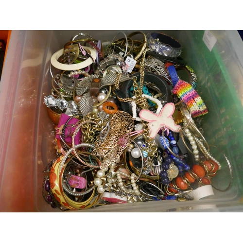 5063 - 3 boxes of assorted jewellery, jewellery boxes and jewellery stands, etc.