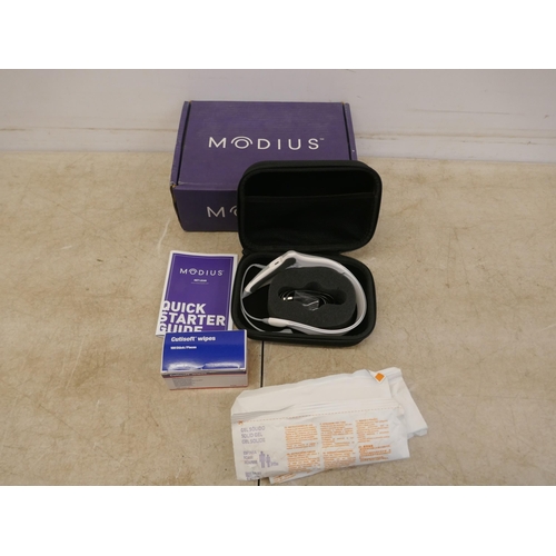 5067 - A Modius Get Lean fitness headset with case, electrodes, gel and wipes