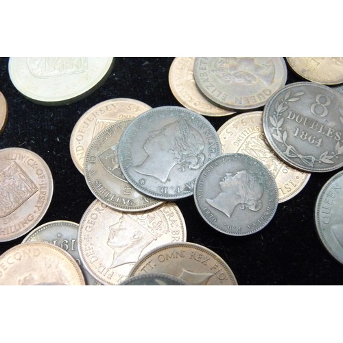 850A - A collection od Channel Island coinage