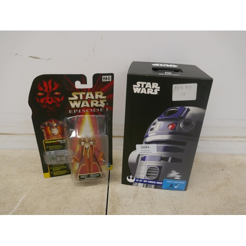 5084 - A Star Wars R2-D2 app enable droid and a Star Wars episode one Queen Amidala figure