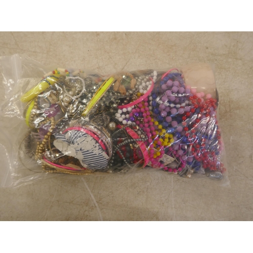 5087 - 2 bags of costume jewellery