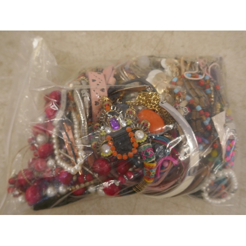 5088 - 2 bags of costume jewellery