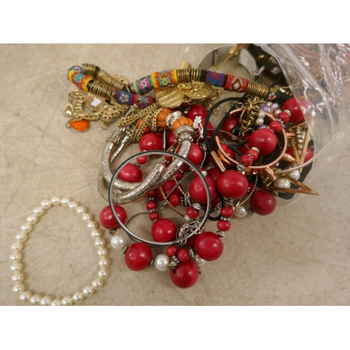 5088 - 2 bags of costume jewellery