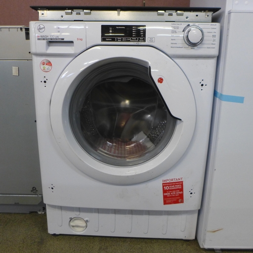 4010 - Hoover 8KG Integrated Washing Machine - Model HBWS49D1W4, Original RRP £415.84 inc Vat (463-149) *Th... 