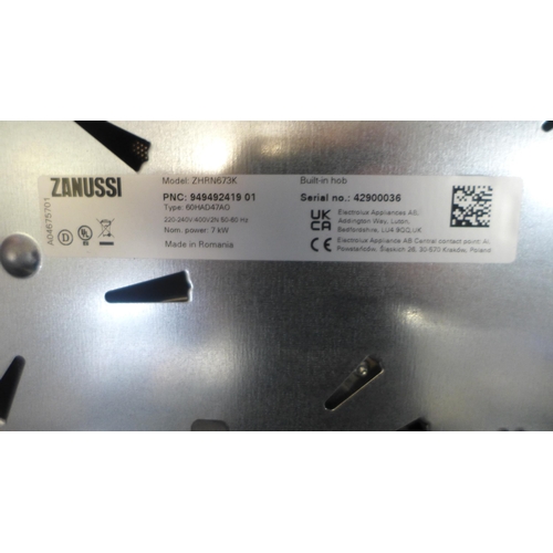 4011 - Zanussi  Ceramic OvalZone 4 Zone Hob  - model no. -ZHRN673K, Original RRP £215.83 inc Vat (463-162) ... 