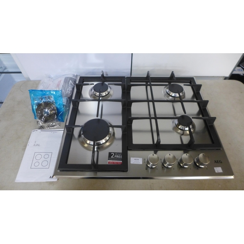 4026 - AEG 4 Burner Gas Hob - model no. - HGB64200SM, Original RRP £249.17 inc Vat (463-27) *This lot is su... 