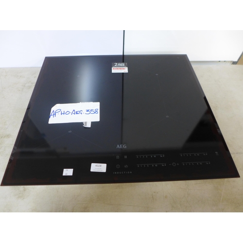 4028 - AEG 4 Zone Induction Hob  - model no. - IAE64411FB, Original RRP £449.17 inc Vat (463-63) *This lot ... 