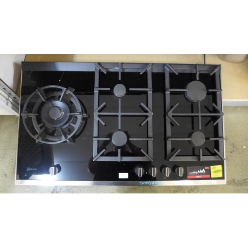 4030 - Neff  Gas 5 Burner Hob - Black (Damaged), Original RRP £962.5 inc Vat (463-81) *This lot is subject ... 