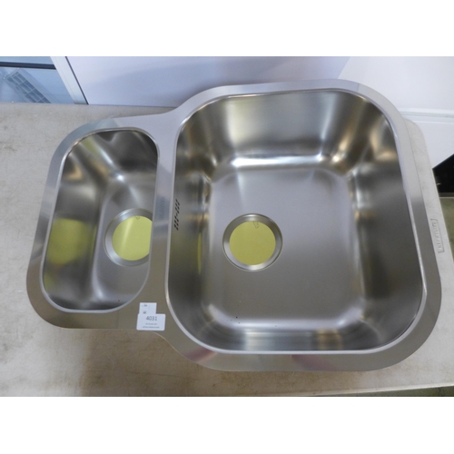 4031 - Andros 1.5 Bowl RVS Stainless Steel Sink - model no. - BL454436, Original RRP £140.84 inc Vat (463-6... 