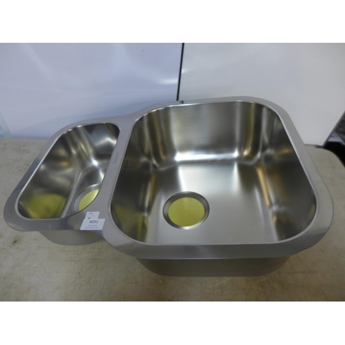 4031 - Andros 1.5 Bowl RVS Stainless Steel Sink - model no. - BL454436, Original RRP £140.84 inc Vat (463-6... 