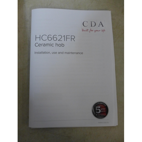 4034 - CDA  4 Zone Ceramic Hob - model no. -HC6621FR, Original RRP £190.83 inc Vat (463-171) *This lot is s... 