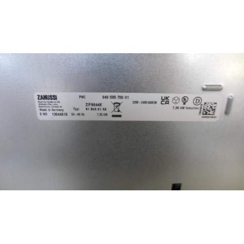 4041 - Zanussi 4 Zone induction Hob - Model ZIFN644K (463-197) *This lot is subject to VAT