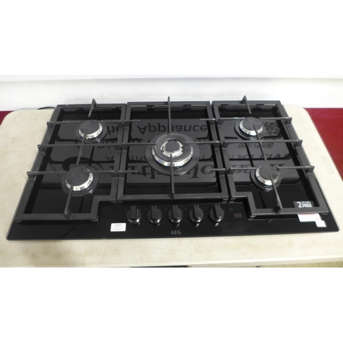 4044 - AEG 5 Burner Gas Hob - model no. -HKB95450NB, Original RRP £540.84 inc Vat (463-175) *This lot is su... 