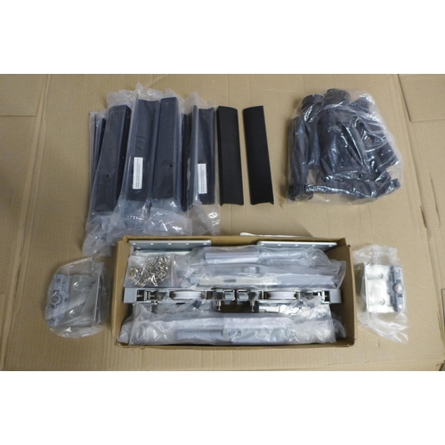 4052 - Quantity Of Black Kitchen Handles And Sliding Robe 2 Door System Accessorie Set (463-203) *This lot ... 