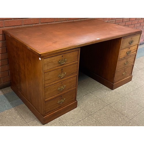 109 - A Victorian mahogany library desk