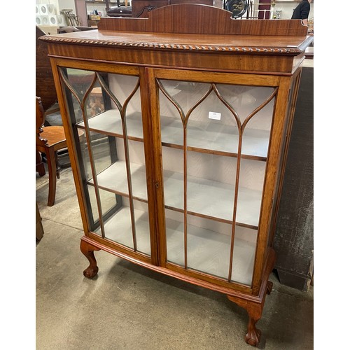 114 - An early 20th Century mahogany bow front display cabinet