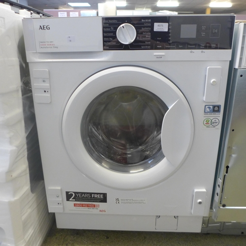 4075 - AEG 7kg Integrated Washer Dryer - Model LX6wG74634BI, Original RRP £666.66 inc Vat (463-138) *This l... 