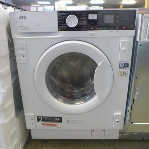 4075 - AEG 7kg Integrated Washer Dryer - Model LX6wG74634BI, Original RRP £666.66 inc Vat (463-138) *This l... 