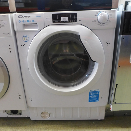 4083 - Candy Integrated Washing Machine (8kg) - model no. - CBW 48D1E, Original RRP £314.17 inc Vat (463-46... 