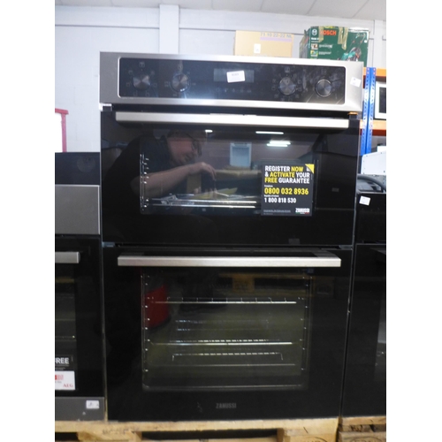 4089 - Zanussi  Built-in Double Oven with AirFry - Model ZKCNA7XN, Original RRP £540.84 inc Vat (463-174) *... 