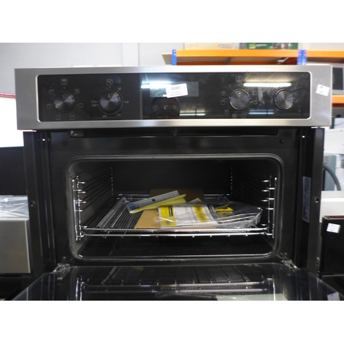 4089 - Zanussi  Built-in Double Oven with AirFry - Model ZKCNA7XN, Original RRP £540.84 inc Vat (463-174) *... 