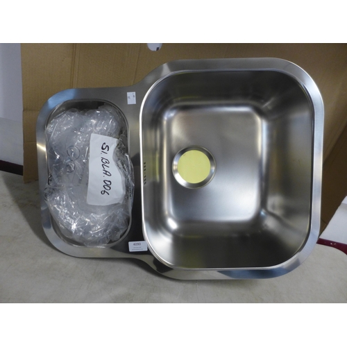 4090 - Ecuador 1.5 Bowl RVS U/mount Stainless Steel Sink - model no. - BL453665, Original RRP £207.5 inc Va... 