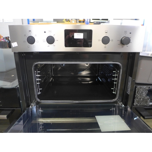 4092 - Zanussi Built In FanCook Double Oven - model no. -ZKHNL3X1, Original RRP £382.5 inc Vat (463-169) *T... 