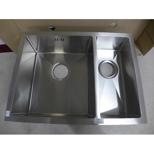 4094 - Stainless Steel 1.5 Bowl Sink (463-196) *This lot is subject to VAT