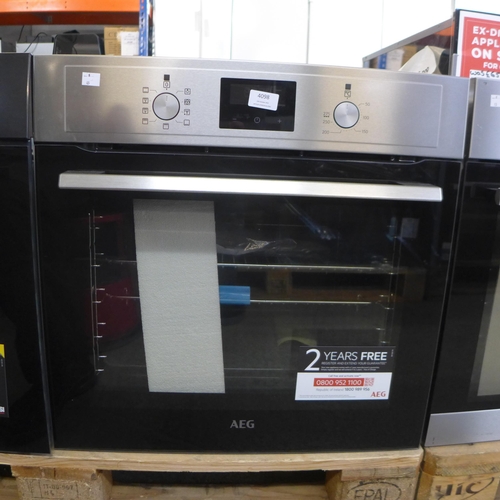 4098 - AEG Pyrolytic Single Oven with Assisted Cooking - Model BEX335011M, Original RRP £915.83 inc Vat (46... 