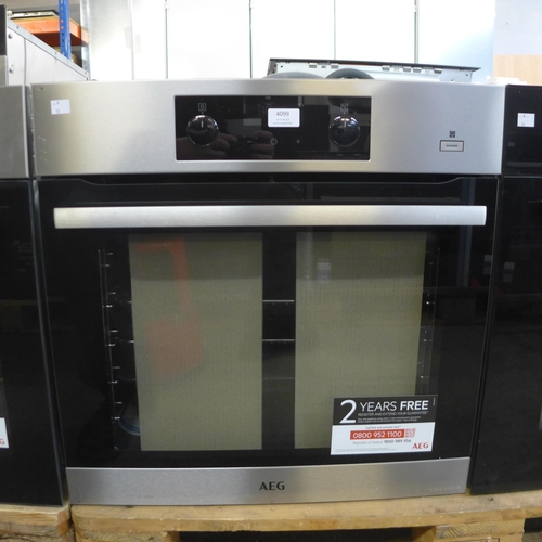 4099 - AEG Multifunction Oven  - model no. - BES355010M, Original RRP £340.83 inc Vat (463-13) *This lot is... 