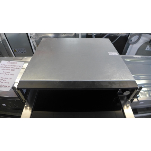 4100 - AEG  Stainless Steel And Black Warming Drawer - model no. -  KDK911424M, Original RRP £457.5 inc Vat... 