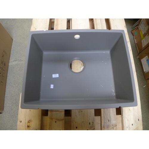 4108 - Crete Composite 1.0 Bowl Grey Sink - model no. -BL468074, Original RRP £374.17 inc Vat (463-117) *Th... 