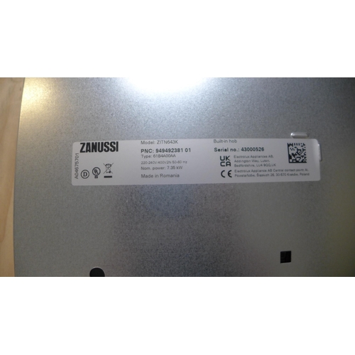 4110 - Zanussi Hob2Hood Induction Hob - model no. -ZITN643K, Original RRP £249.17 inc Vat (463-124) *This l... 