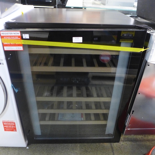 4130 - CDA Under Counter Wine Cooler ( Door Requires Attention) - model no. -FWC604BL, Original RRP £569.17... 