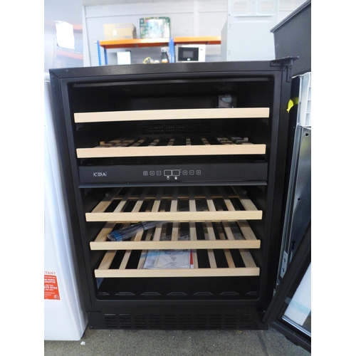 4130 - CDA Under Counter Wine Cooler ( Door Requires Attention) - model no. -FWC604BL, Original RRP £569.17... 