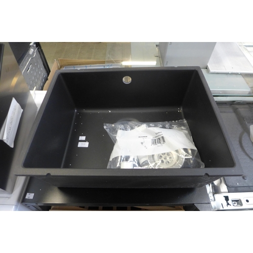 4132 - Minorca Composite 1.0 Bowl RVS Sink - model no. -BL467778, Original RRP £257.5 inc Vat (463-176) *Th... 