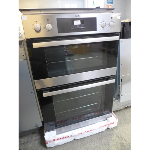 4140 - AEG Built In Double Oven  - model no. - DEB331010M, Original RRP £557.5 inc Vat (463-38) *This lot i... 