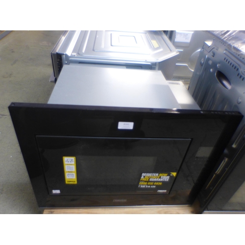 4161 - Zanussi Built in Wall Microwave - Model ZM894SX (463-90, 143) *This lot is subject to Vat