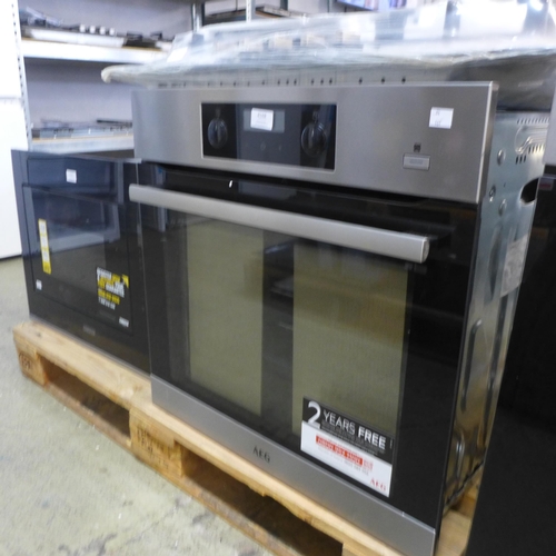 4168 - AEG Multifunction Oven - model no. -BES355010M, Original RRP £340.83 inc Vat (463-147) *This lot is ... 