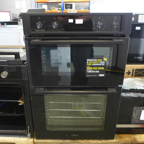 4175 - Zanussi  Built-in Double Oven with AirFry - Model ZKCNA7KN, Original RRP £540.84 inc Vat (463-58) *T... 