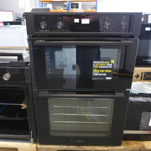 4175 - Zanussi  Built-in Double Oven with AirFry - Model ZKCNA7KN, Original RRP £540.84 inc Vat (463-58) *T... 