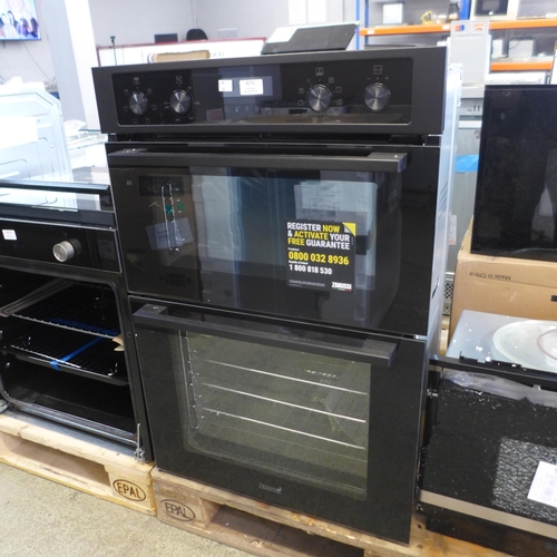 4175 - Zanussi  Built-in Double Oven with AirFry - Model ZKCNA7KN, Original RRP £540.84 inc Vat (463-58) *T... 