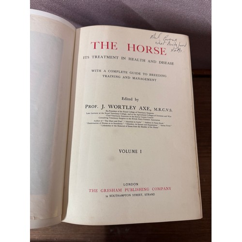 327 - The Horse; in Health and Disease, three volumes