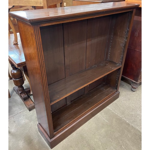 128 - A Victorian mahogany open bookcase