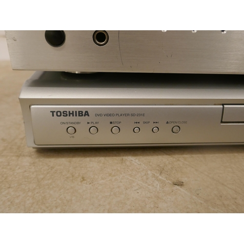 5108 - A Toshiba DVD player, a Pure DRX-701ES digital radio tuner and a Kodak DVD player