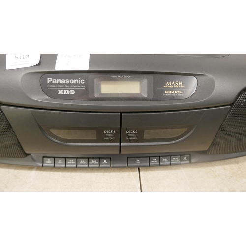 5110 - A Panasonic RX-DT401 stereo CD system, a Phillips AZ1003 CD player, a Sony LFS-W305 stereo cassette ... 