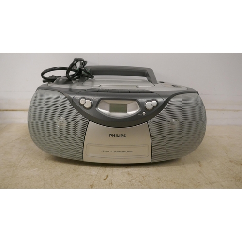 5110 - A Panasonic RX-DT401 stereo CD system, a Phillips AZ1003 CD player, a Sony LFS-W305 stereo cassette ... 